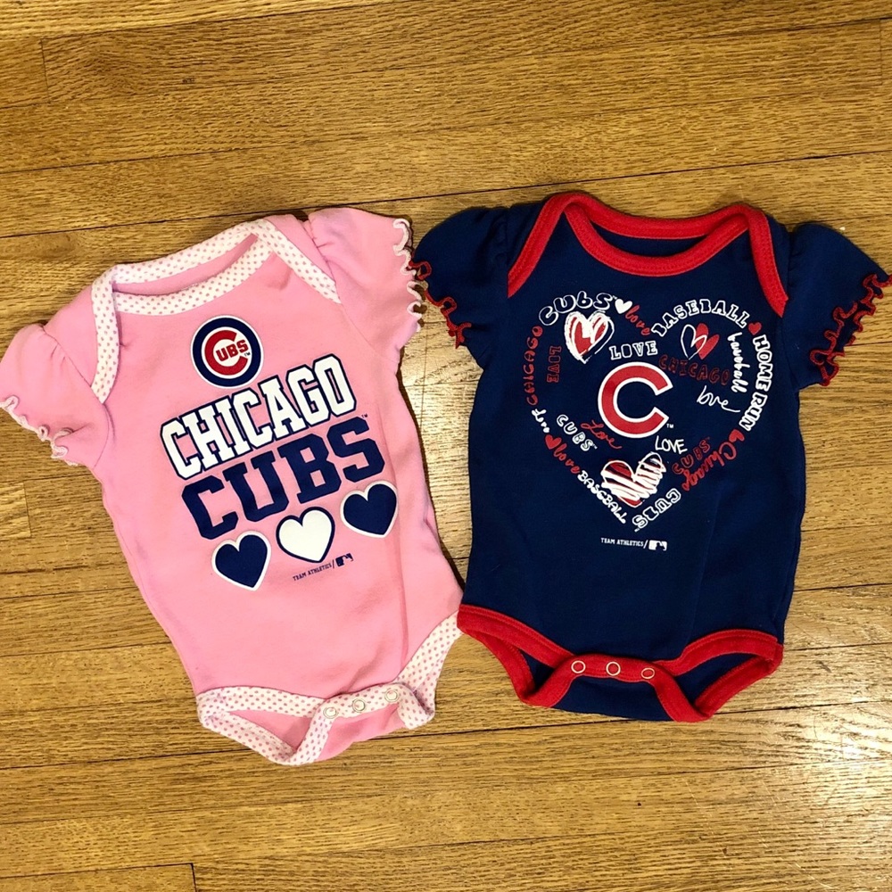 Cubs onesies - baby girl